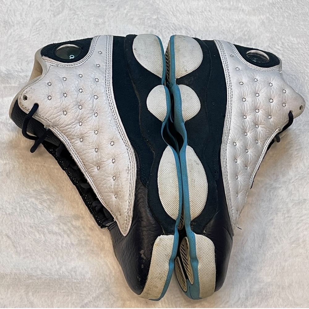 Nike Jordan 13 Retro White Obsidian Powder Blue (GS) Shoes Size 5Y- DJ3003-144 - Picture 9 of 13